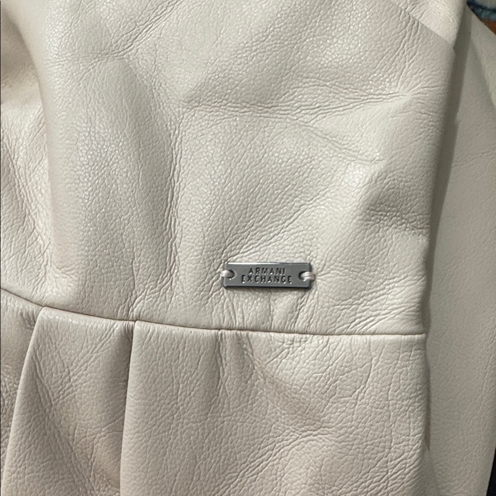 NWT • Armani Exchange • Women's Sleeveless Faux Leather Mini Dress • Size 10 • 😍 - Picture 7 of 7